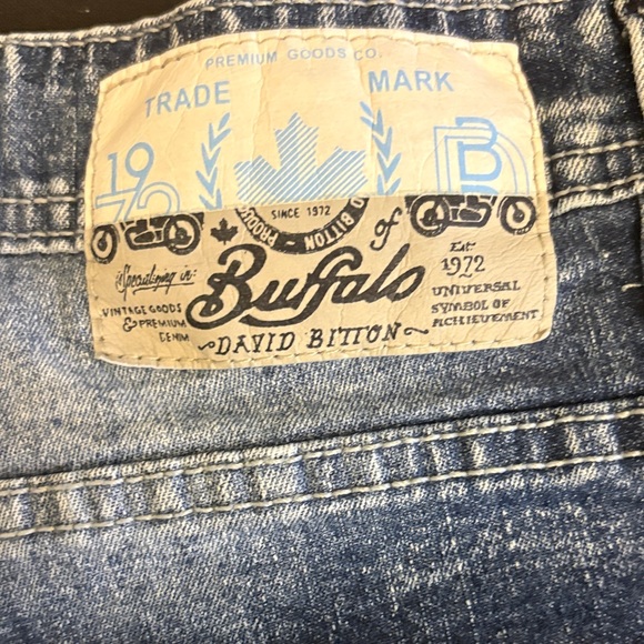 Buffalo David Bitton Men's Straight Jeans in Faded Blue - Picture 2 of 4